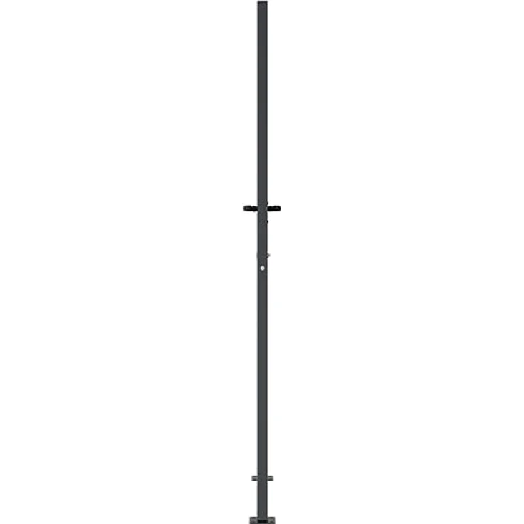 vidaXL Gartentor Anthrazit 105x205 cm Stahl Gras-Design Abschließbar Schlüsse – Bild 5
