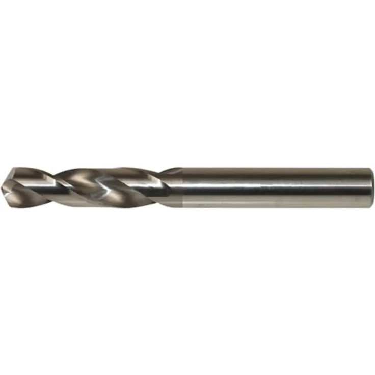Forum Kurzbohrer VHM DIN 6539, 12,50 mm, Gesamtlänge 102 mm, Spiralbohrer für Metallbearbeitung, geeignet für Stahl <850 N, Gusseisen