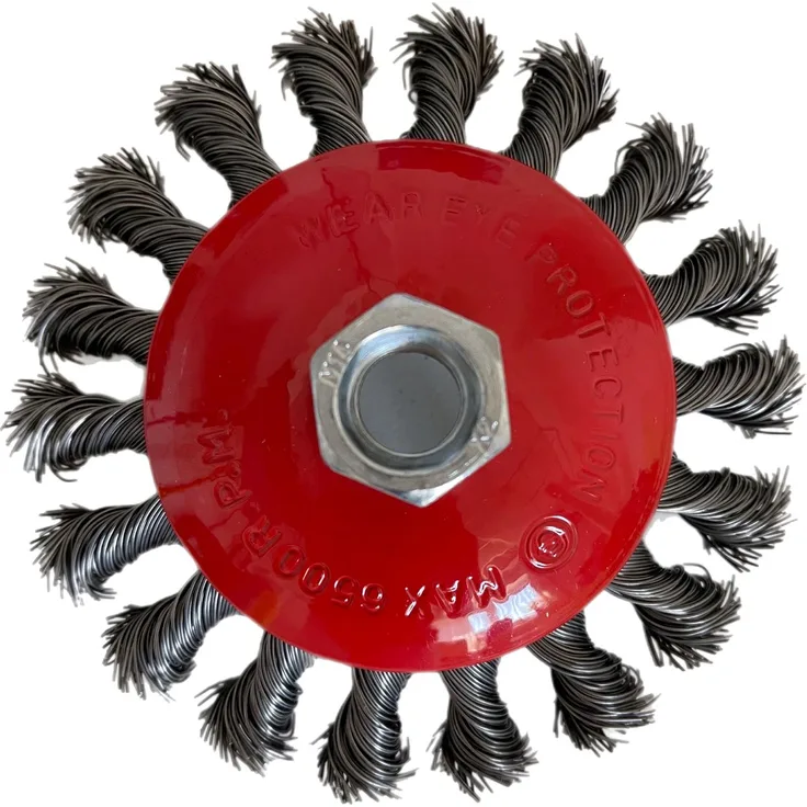 Kegelbürsten Drahtbürsten 100mm Bürste gezopft Winkelschleifer Flex 3x