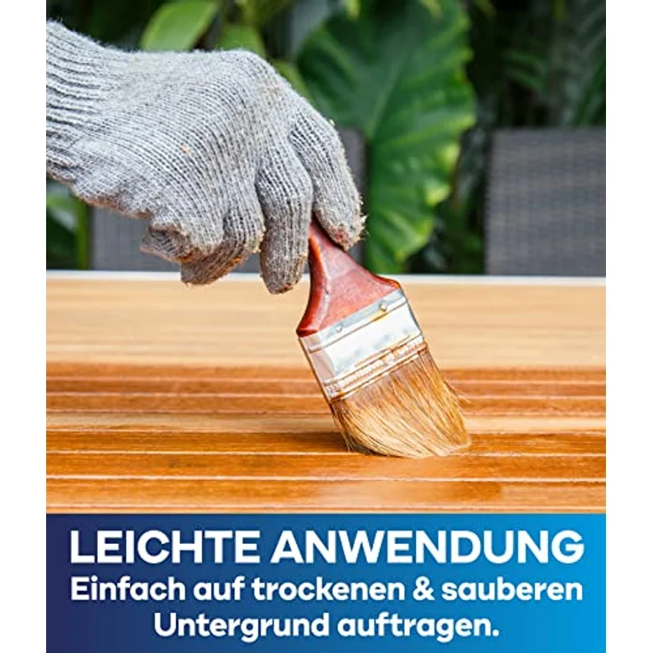 plid® Holzlasur Innen & Aussen Kiefer 0,75L - Holzschutzlasur Außen mit UV beständigem Langzeitschutz- Grundierung Holz Außen - Holzschutzgel - Holz Lasur atmungsaktiv - Made in Germany – Bild 5
