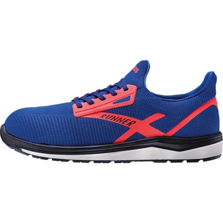 Atlas Sicherheitshalbschuh Runner 45 S1P SRC, Durchtritthemmung, 3D-Dämpfungssystem, neon blue, Größe 40 – Bild 2