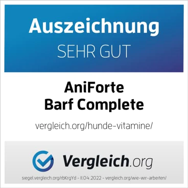 AniForte Barf Complete Pulver für Hunde 1kg - Natürliche Rundumversorgung, Reich an Mineralstoffen & Vitaminen, Ausgewogener Barf Zusatz – Bild 5