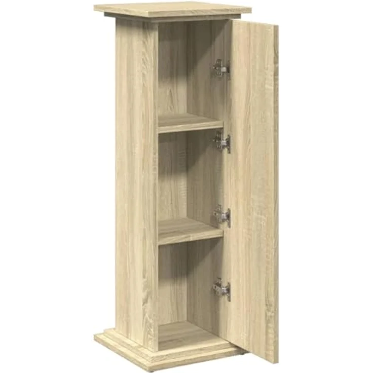 vidaXL Blumenständer mit Stauraum Sonoma Eiche 31x30x90 cm Spanplatte – Bild 5