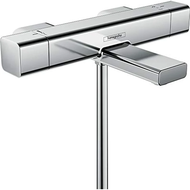 hansgrohe Ecostat E Wannenthermostat Aufputz, CoolContact-Technologie, temperaturregulierend, chrom – Bild 1