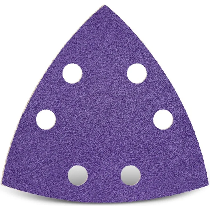 MENZER Titanium HD Klett-Schleifblätter, 93 mm, 6-Loch, Keramik-Mix, K60, für Deltaschleifer (50 Stk.)