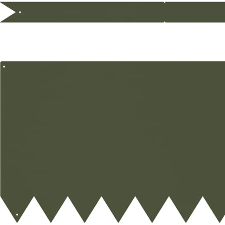 vidaXL Olivgrüne Gartenrandpaneele Set von 10 - Minimalistisches Metall Design 100 x 0.5 30 cm Langlebig - Außenlandschaftsgestaltung und Barrieren Zubehör – Bild 4