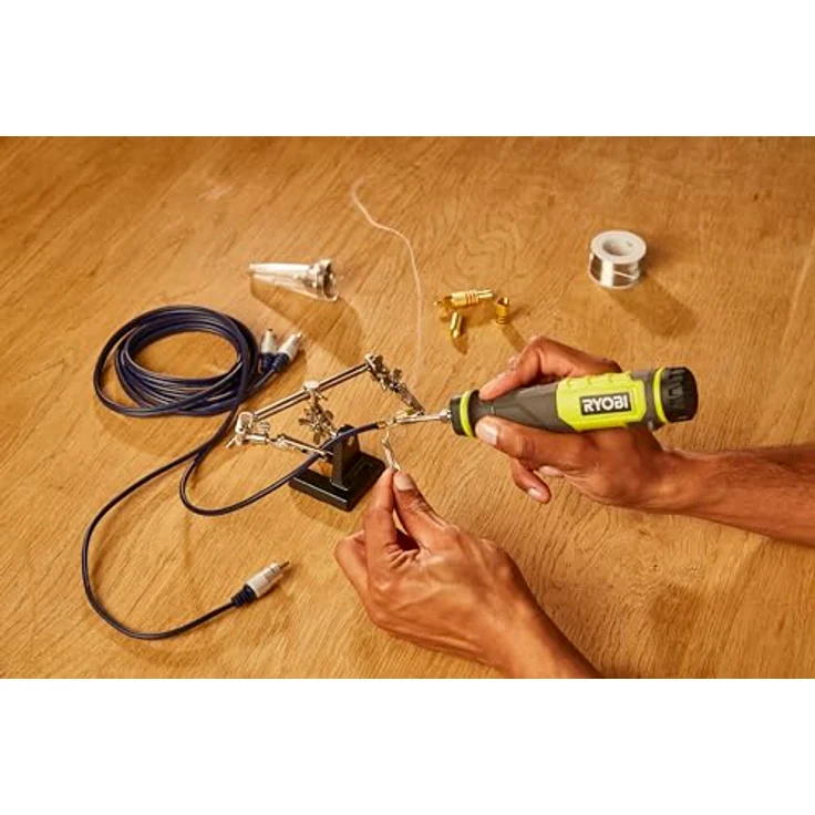 RYOBI 4 V USB-LITHIUM Akku-Lötkolben RSI4-0, max. Temperaturbereich 460°C, ohne Akku und Ladegerät, mit zusätzlichen Werkzeugen und sicherheitsrelevanten Features – Bild 4