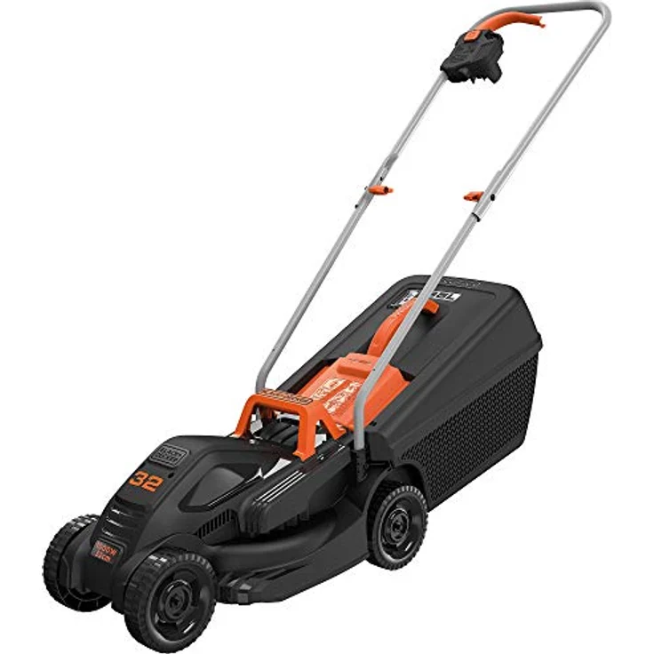 Black+Decker BEMW351GL2 Elektro-Rasenmäher -trimmer-Kit - 1.000 W, 32cm Schnittbreite, 3-fach axial Schnitthöhenverstellung, 35l Grasfangbehälter, inkl. 200W Einhand-Rasentrimmer – Bild 3