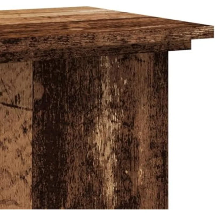 vidaXL Pflanzenständer Altholz-Optik, stabiler Blumenständer aus Holzwerkstoff, 33x33x100 cm, max. Belastbarkeit 60 kg – Bild 7
