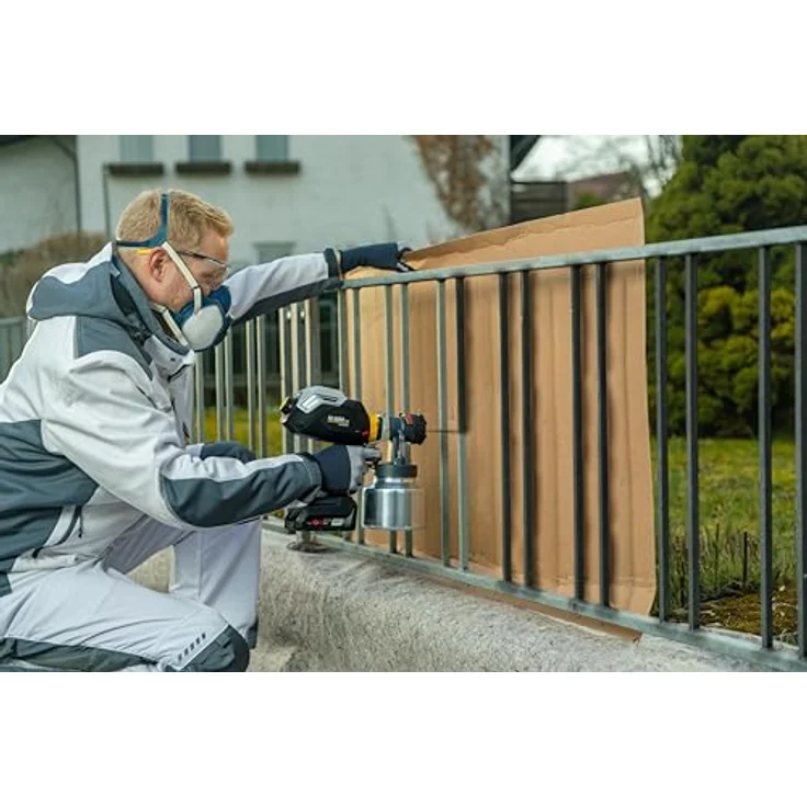 WAGNER FinishControl 4000 18V FineSpray, mobiles XVLP Akku-Farbsprühsystem mit 1,8 mm Runddüse und variabler Materialregulierung – Bild 4