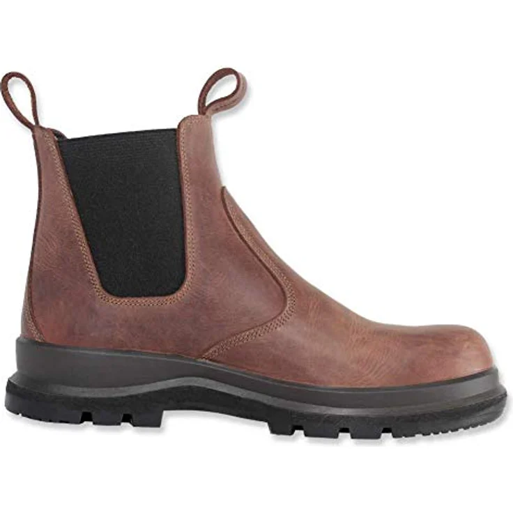 Carhartt Chelsea S3 Sicherheitsschuhe, halbhohe Stiefelette aus geöltem Leder, wasserbeständig, braun – Bild 5