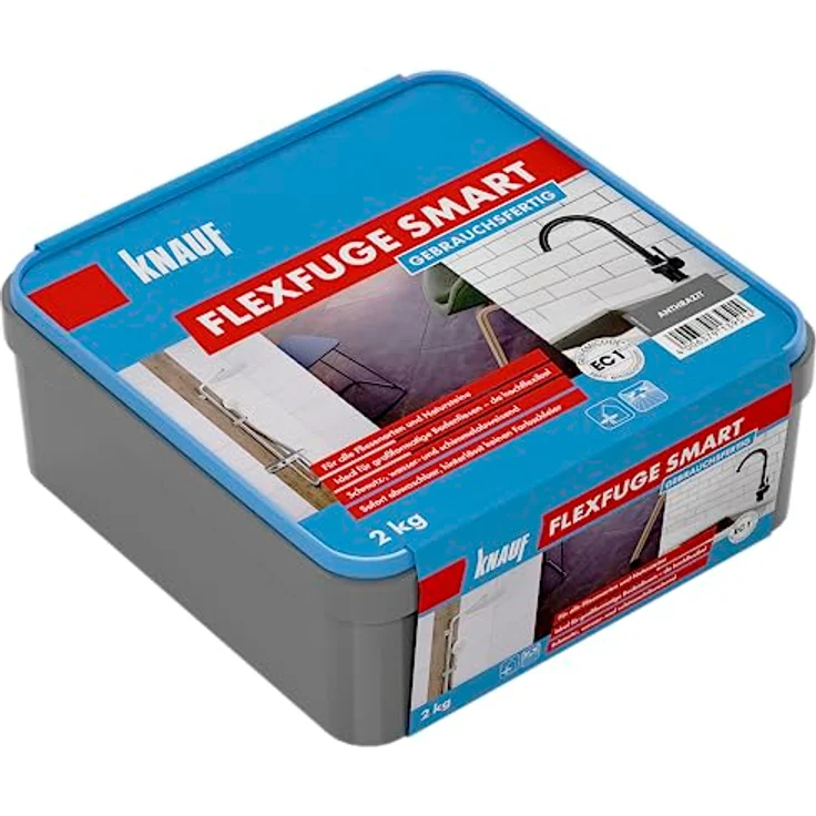 Knauf Fugenmörtel Flexfuge Smart anthrazit 2 kg – Bild 2