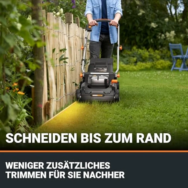 Worx WG745E, Akku-Rasenmäher mit 40V NITRO-Motor, 41 cm Schnittbreite für Rasenflächen bis 600 m² – Bild 6