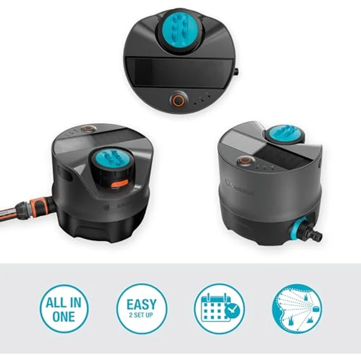 Gardena AquaPrecise, solarbetriebenes Bewässerungssystem für Rasen bis 320 m² mit Bluetooth App-Steuerung – Bild 9