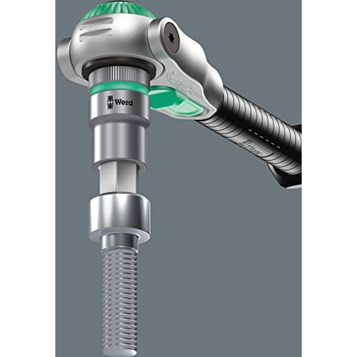 Wera Zyklop-Steckschlüssel-Bit-Einsatz 12.5 mm (1/2), SW 5 mm, Chrom-Vanadium Stahl mit Haltefunktion und Rändelung – Bild 4