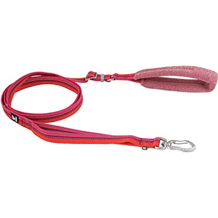 Hurtta Adjustable ECO Leine für Hunde, Verstellbar Hundeleine aus langlebigem recyceltem Polyester, Hagebuttenmuster, 120-180cm*20mm