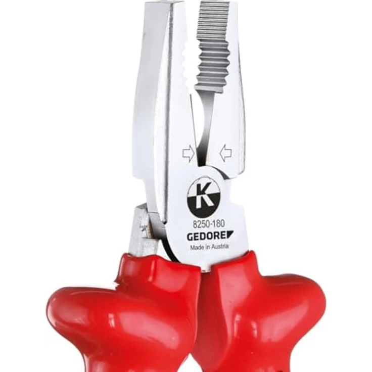 GEDORE 8250-180 VDE-Kraft-Kombinationszange mit Tauchisolierung 180 mm – Bild 2