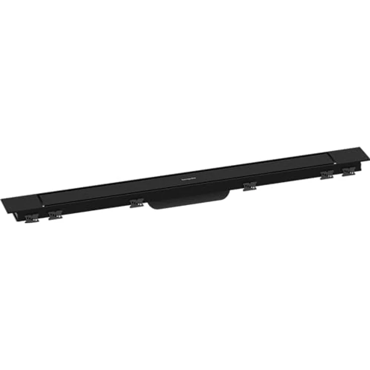 hansgrohe RainDrain Match Plus Duschrinne, Abflussrinne 800mm mit höhenverstellbarem Rahmen, mattschwarz – Bild 1