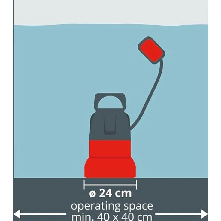 Einhell Regenfasspumpe GE-SP 3546 RB (350 W, max. Fremdkörpergröße 2,5 mm, max. Fördermenge 4.600 L-h, max. Förderhöhe 11 m, stufenloser Schwimmschalter, Kunststoff-Pumpengehäuse) Regenfasspumpe – Bild 4