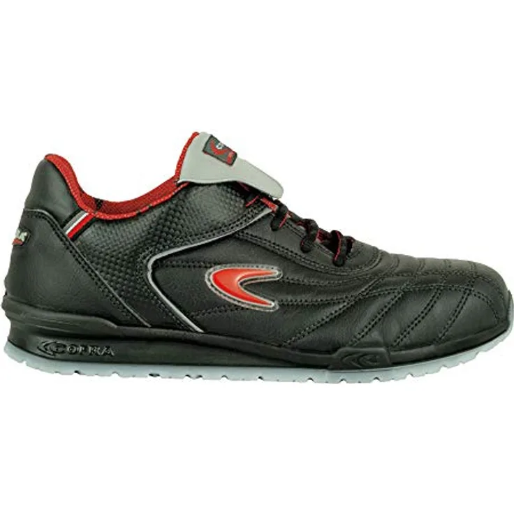 Cofra 78430-000.W40 MEAZZA S1 P SRC Sicherheitsschuhe, Schwarz/Rot, Größe 40
