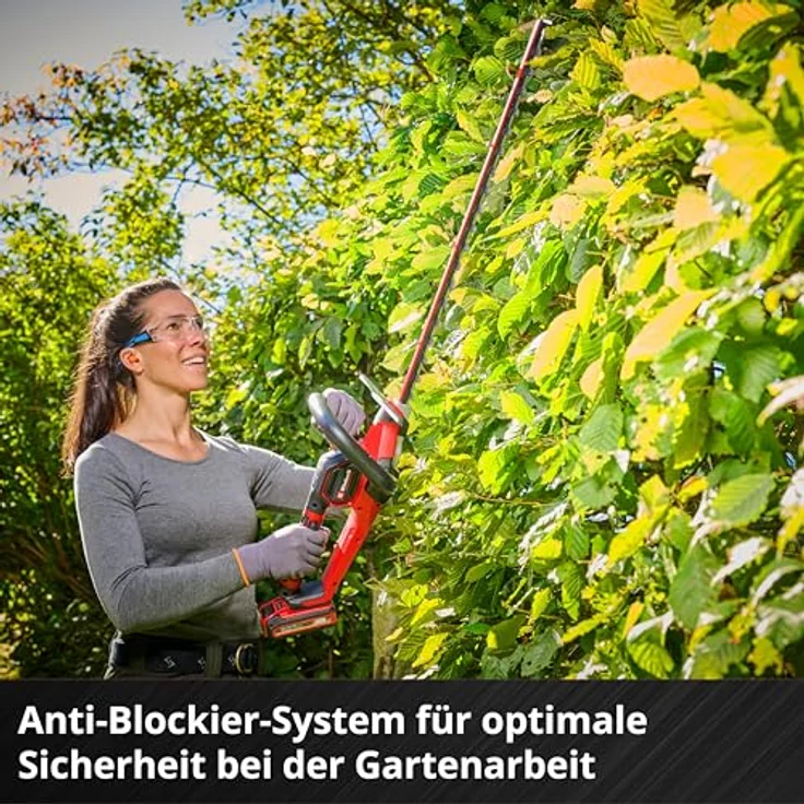 Einhell Akku Heckenschere Einhell Power-X-Change GP-CH 18/61 Li BL-Solo, bürstenloser Motor, Anti-Blockier-System, 61 cm Schnittlänge, 26 mm Zahnabstand, 2 Geschwindigkeitsstufen, ohne Akku und Ladegerät – Bild 12
