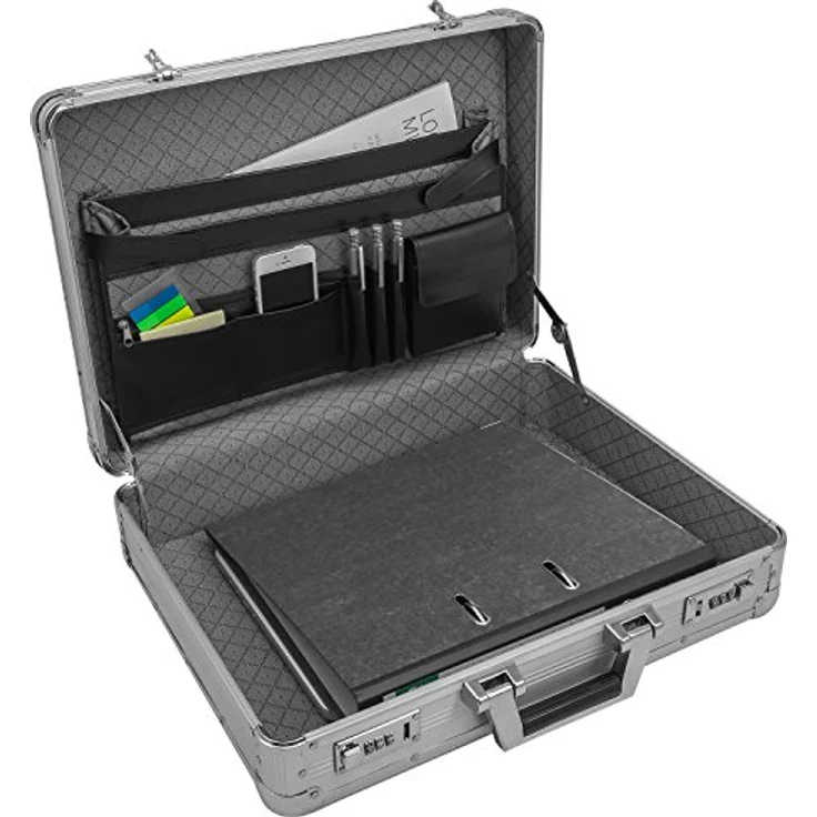 Aktenkoffer Aluminium Attaché Koffer Silber business Zahlenschloss abschließbar – Bild 7