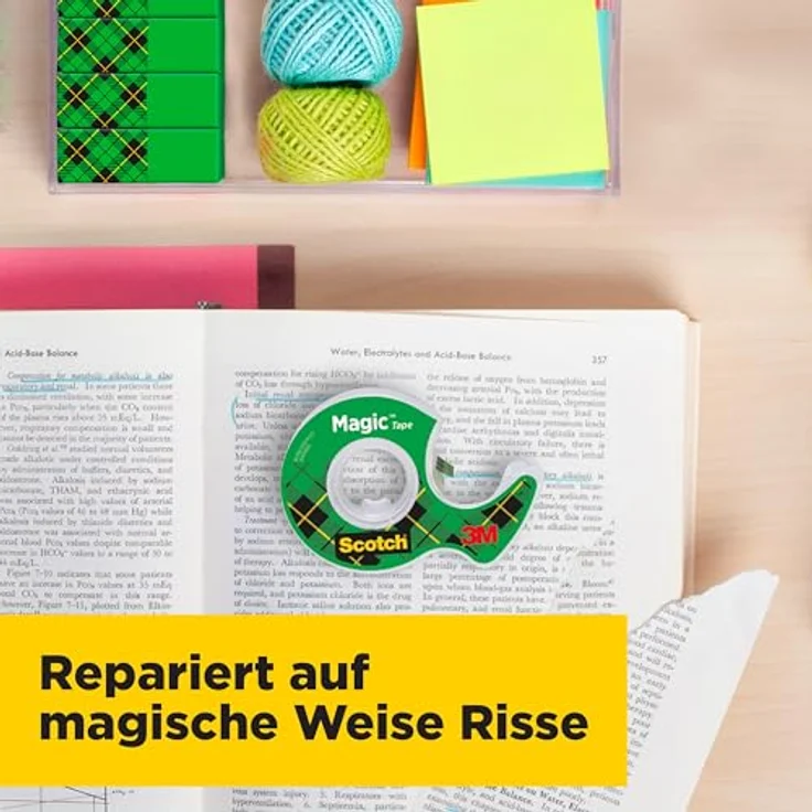 Scotch 8-1975C3-2 Einweg-Handabroller Magic Caddy Pack (7.5 m x 19 mm) transparent-grün - Preisvergleich – Bild 5