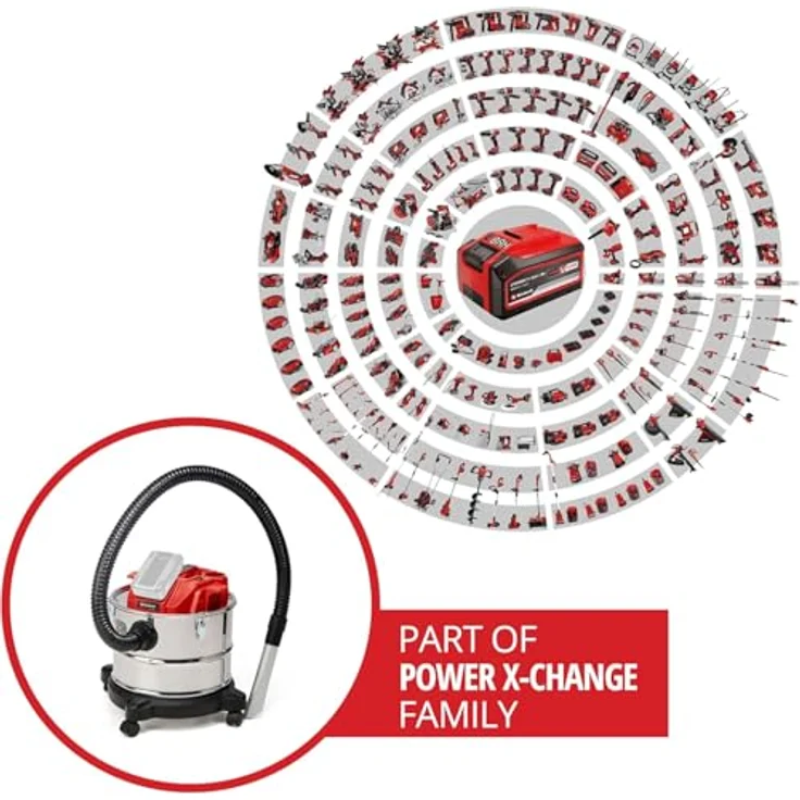 Einhell 18 V Akku-Aschesauger TE-AV 18/15 Li C Power X-Change, Solo-Gerät – Bild 2