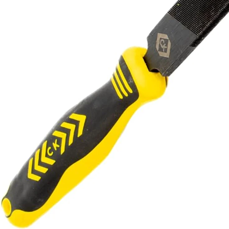 C.K Werkstattfeile flach, 250 mm, mit ergonomischem Zwei-Komponenten-Griff, schwarzoxidierter Kohlenstoffstahl, Hieb 2 – Bild 2