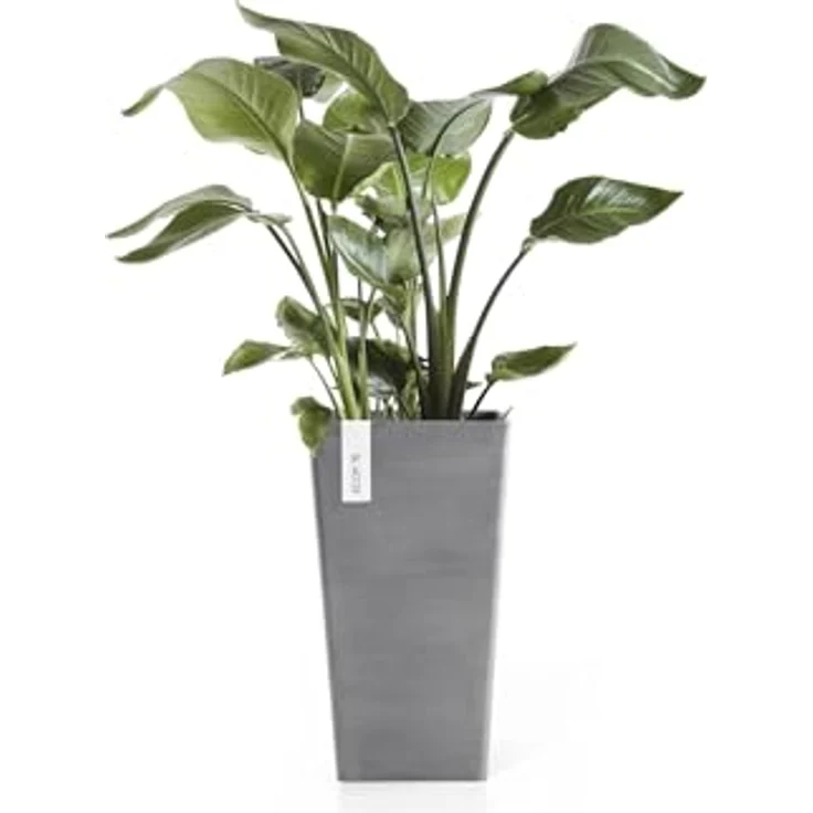 Ecopots Rotterdam Blumentopf, Handgefertigtes Pflanzgefäß aus 80% recyceltem Material mit Drainageloch und UV-Beständigkeit для Innen- und Außenbereich – Bild 4