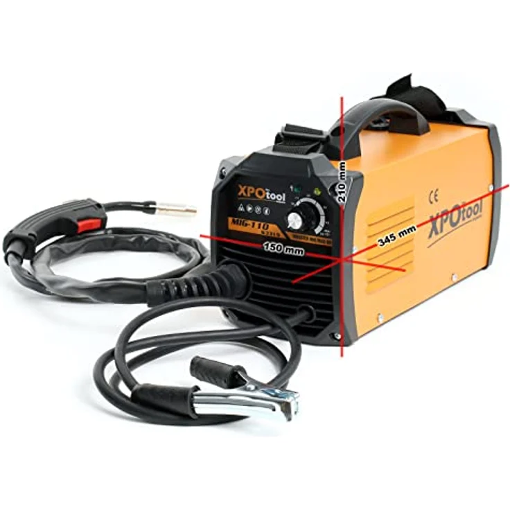 XPOtool MIG100 Inverter Fülldraht Schweißgerät ohne Gas, mit Drahtvorschub und IGBT-Technologie, inkl. Zubehör – Bild 5