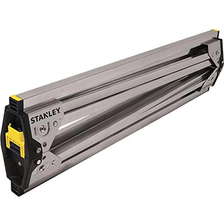 STANLEY Gerüst STST81337-1, klappbarer Aluminium-Arbeitsbock, bis 450 kg belastbar, Zwillingspack mit Metallschiene, rutschfeste Gummiauflage – Bild 16