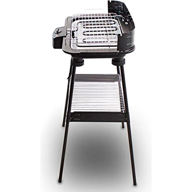 BITUXX Elektrischer Grill Standgrill Balkongrill Gartengrill Elektrogrill 2200 Watt, Edelstahl-Heizelemente, Fettauffangwanne mit 1,4L Wasser, Tischgrill Funktion – Bild 3
