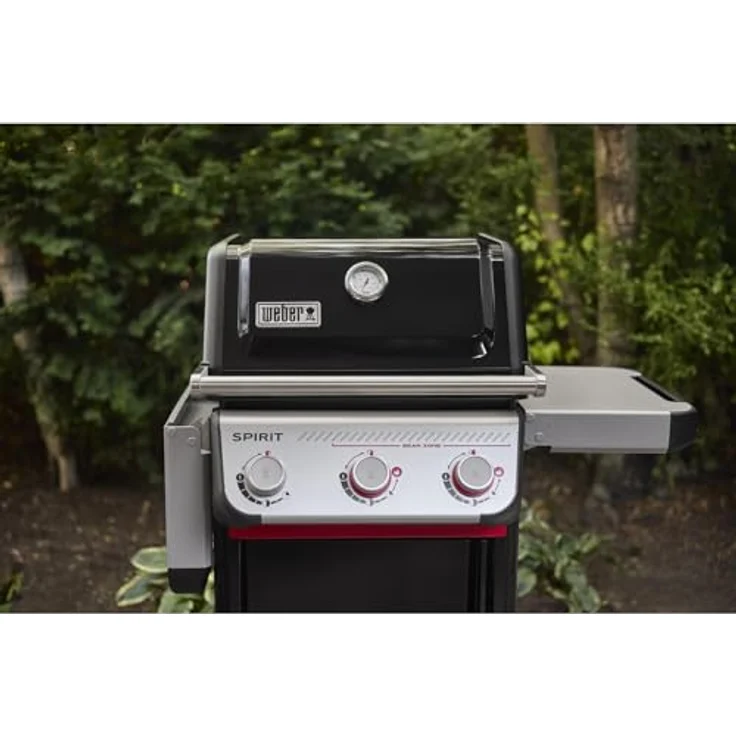 Weber Gasgrill Spirit E-325 GBS, 3 Brenner mit 9,1 kW, Grillfläche 52 x 44 cm, Edelstahl, abklappbare Seitentische – Bild 5