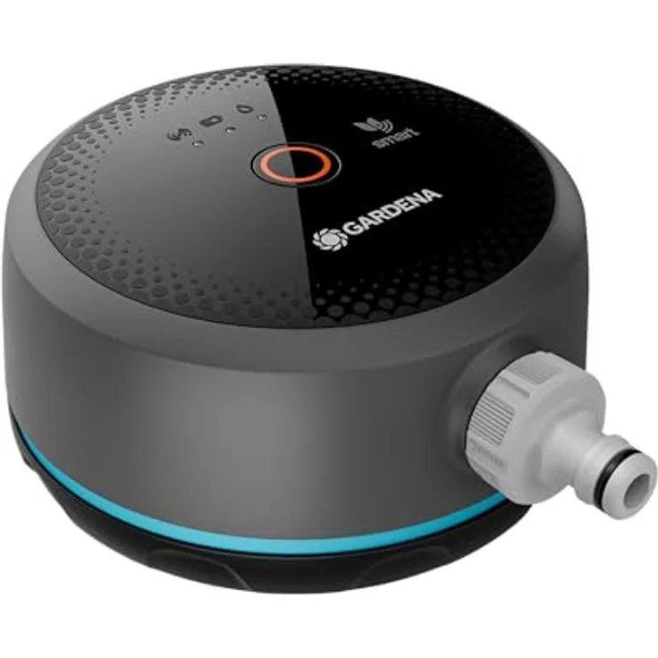 GARDENA 19050-20 Smart Pipeline Water Control, Bewässerungssteuerung mit datengesteuerten Zeitplan und Smart Home Integration