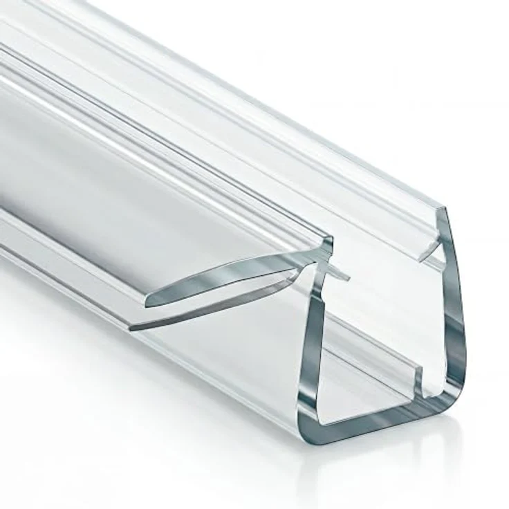 Bagnoxx Duschdichtung 90 Grad, transparente Eckdichtung für 6mm Glas, UV-beständig und schimmelresistent – Bild 1