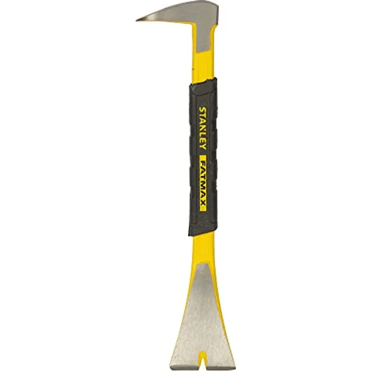 Stanley Fatmax FMHT1-55009, Präzisionseisen mit breiter Schaufel, 25 cm Länge, geschmiedeter Karbonstahl, rutschhemmender Handgriff, gelbe Lackierung