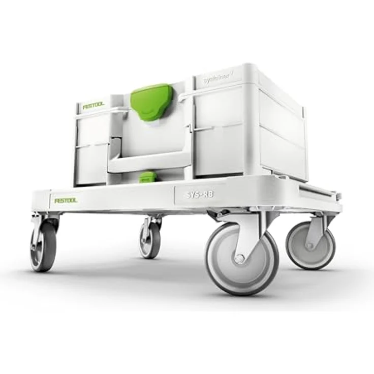 Festool SYS-RB Transportwagen, Rollbrett mit 100 kg Belastbarkeit, 360° drehbaren Rädern und Feststellbremsen – Bild 2