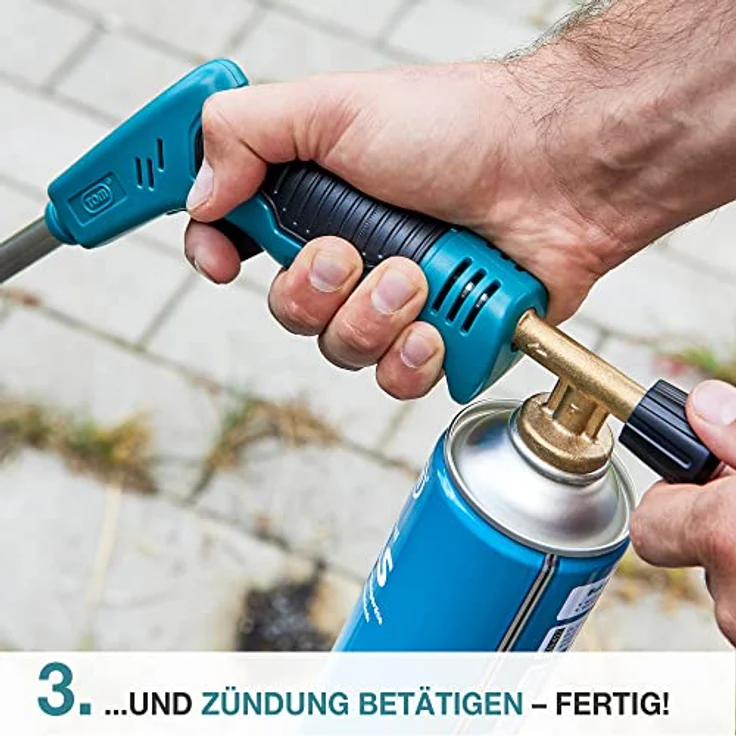 TOM Universalgas Kartuschen 8er Set LG-600, 336 g Propan-/Butangas pro Kartusche, sicheres Ventilsystem, ideal für Camping und Gartenarbeiten – Bild 9