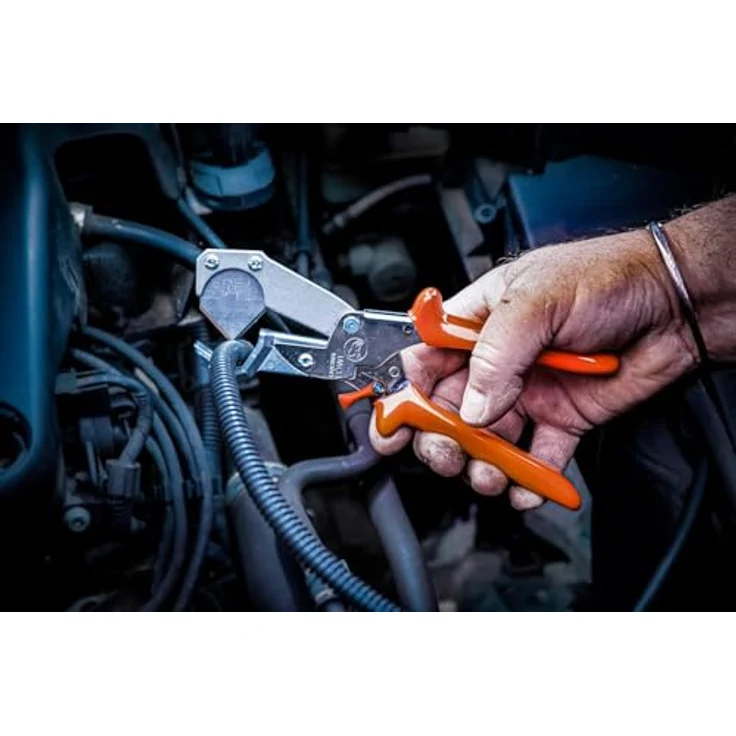 Original LÖWE Gartenschere Original LÖWE 5 Schlauchschere mit Dreiecksklinge 5.504, für Gummi Schläuche, 23 cm, 270 g, 28 mm Kapazität, blau – Bild 4