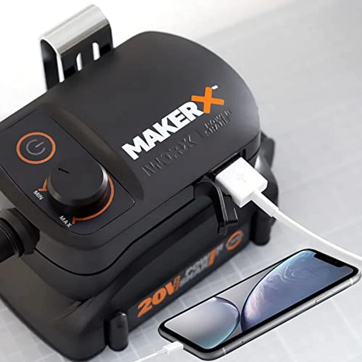 Worx MakerX Akkuadapter HubX WA7161, tragbares Werkzeug-System mit 20V Akku für vielseitige Anwendungen – Bild 2
