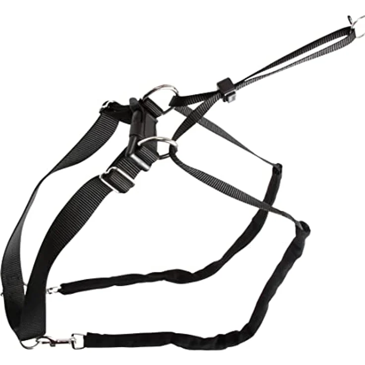 Kerbl Hundegeschirr Maxi Leader, verstellbares Trainingsgeschirr für Hunde, schwarz, Halsumfang 25-30 cm – Bild 1