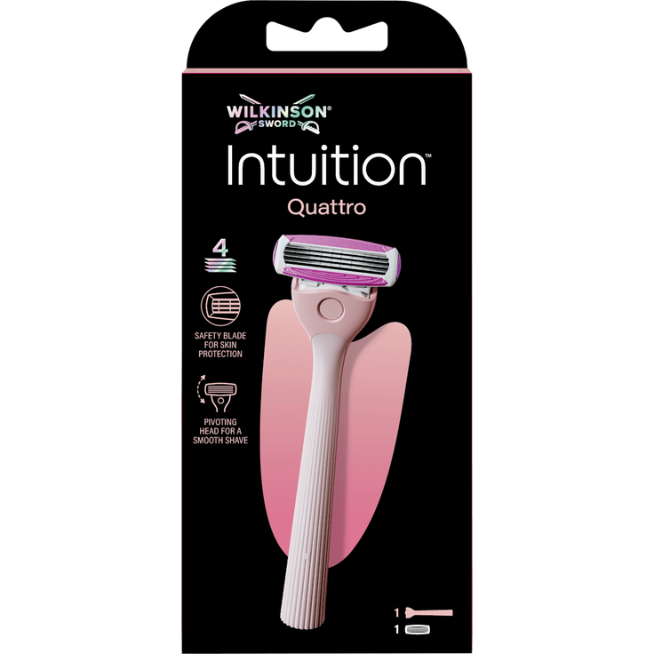 WILKINSON SWORD Rasierer, Intuition Quattro, 1 St