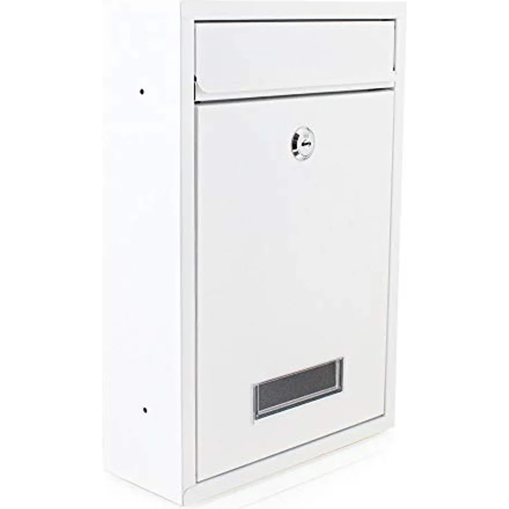 Mini Briefkasten Wandbriefkasten erweiterbar zur Briefkastenanlage Weiß – Bild 2