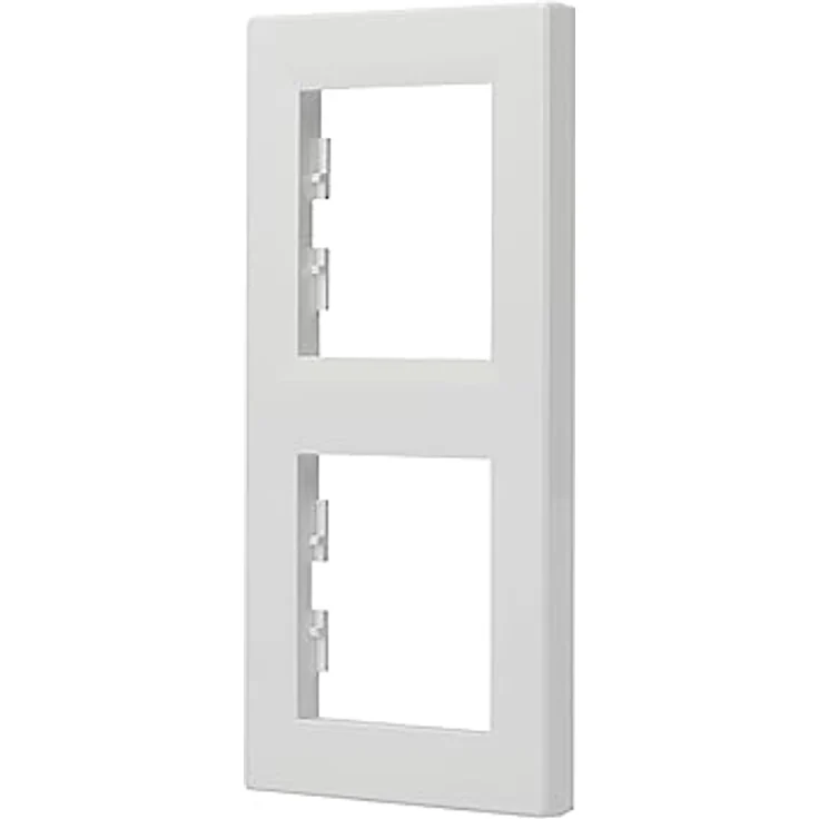 Schneider Electric Asfora 2-fach Rahmen für Steckdose und Schalter, vertikal, weiss, VDE-zertifiziert – Bild 5