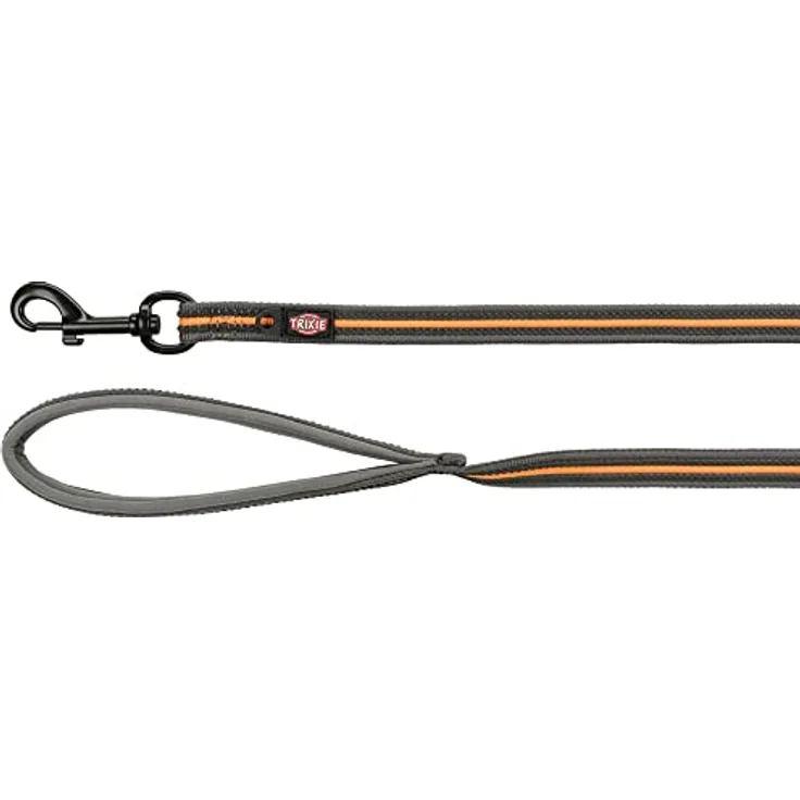 Trixie Schleppleine Fusion, 15 m (M, XL, Hund, Allgemein), Halsband + Leine, Graphit