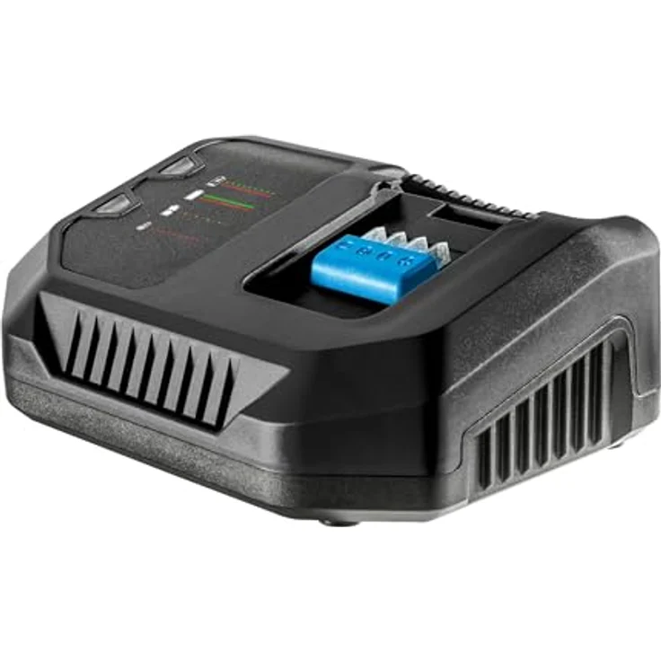 HÖGERT TECHNIK Batterieladegerät 6A 18 V, Schnellladegerät mit Ladeanzeige, Überhitzungs- und Kurzschlussschutz, kompatibel mit HÖGERT TECHNIK 18V Akkus für Elektrowerkzeuge – Bild 1