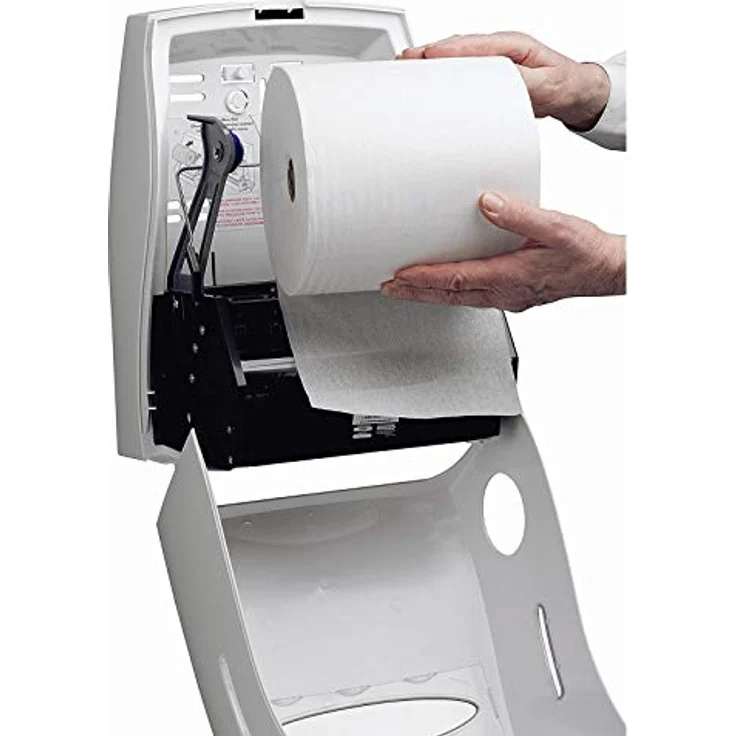 Kimberly-Clark Professional 9960 Elektronischer Rollenhandtuchspender, berührungslos mit Bewegungssensor, weiß, 150.000 Handtücher, Blattschutzoption – Bild 3