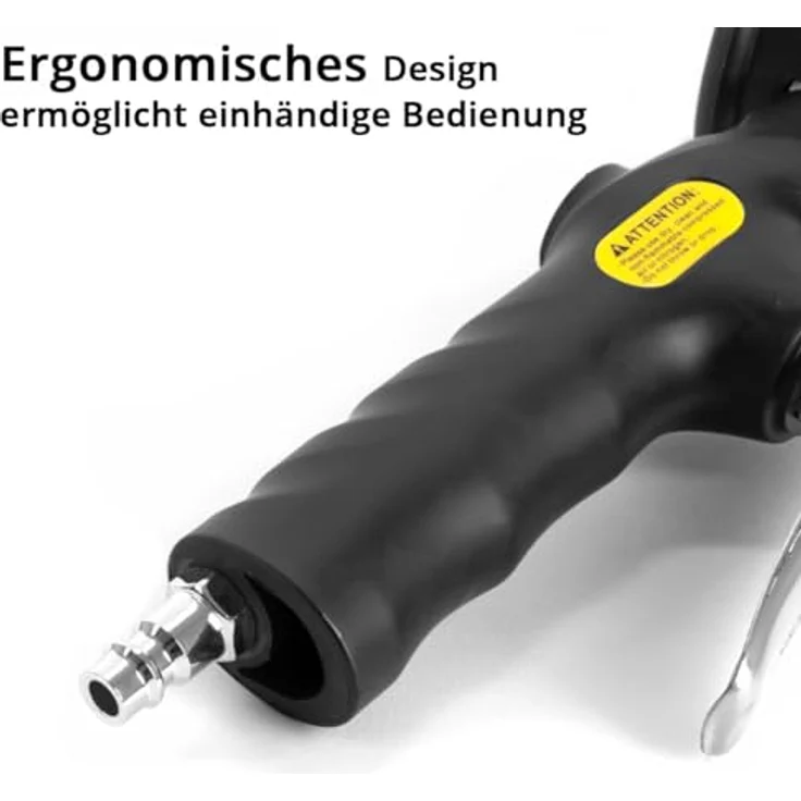 Stahlwerk DRA-162 ST, Druckluft-Reifenfüllpistole mit 2-in-1 Manometer, 0-16 Bar / 0-230 PSI, 380 mm Schlauch – Bild 4