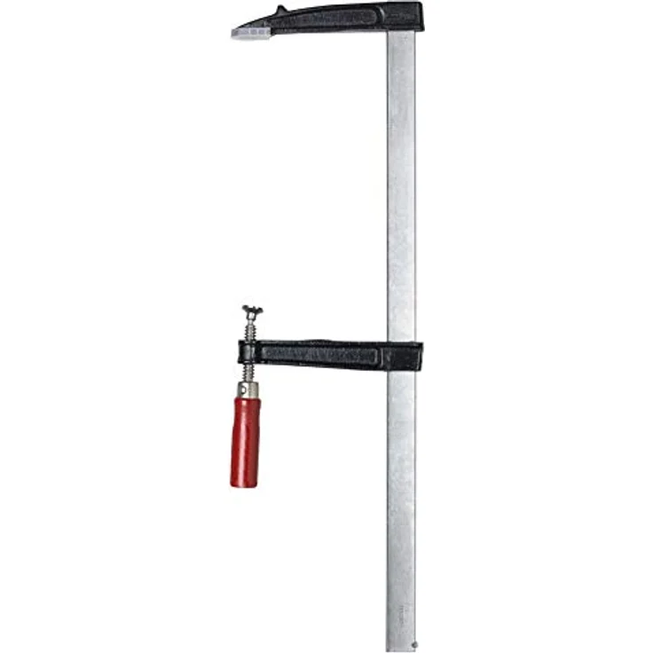 kwb Schraub-Zwinge 120 mm x 500 mm Andruckplatte m. Kunststoffschutz, Holz-Griff – Bild 2